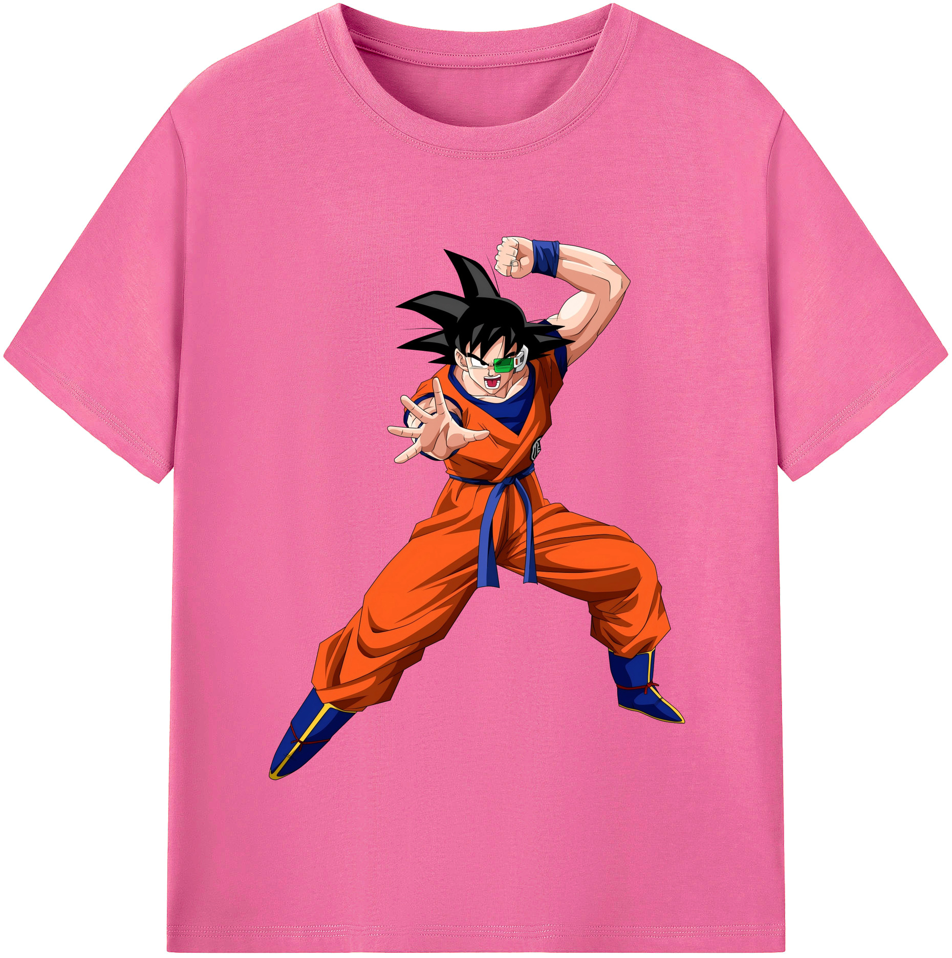 （画像用） ドラゴンボール 孫悟空（そん ごくう）Son Goku カカロット DRAGON BALL Kakarotto レディースカジュアルプリントTシャツ（綿100％）